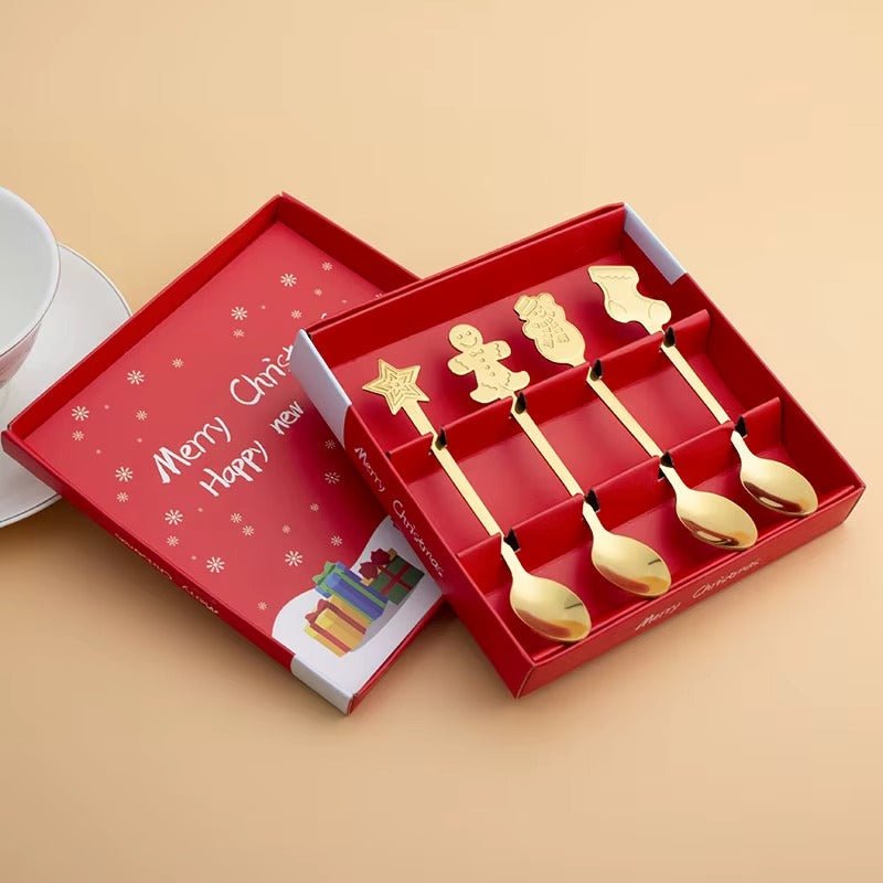 Merry Christmas - Festive - Best Holiday Stainless Speed Coffee Spoon Gift Set - 2025 - Image 6