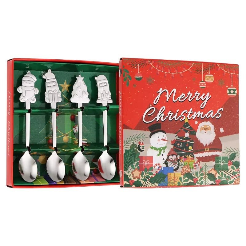 Merry Christmas - Festive - Best Holiday Stainless Speed Coffee Spoon Gift Set - 2025 - Image 3