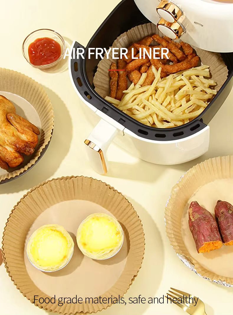 9 inch - 100 Pcs - Easy Clean Premium Air Fryer Liners - Image 3