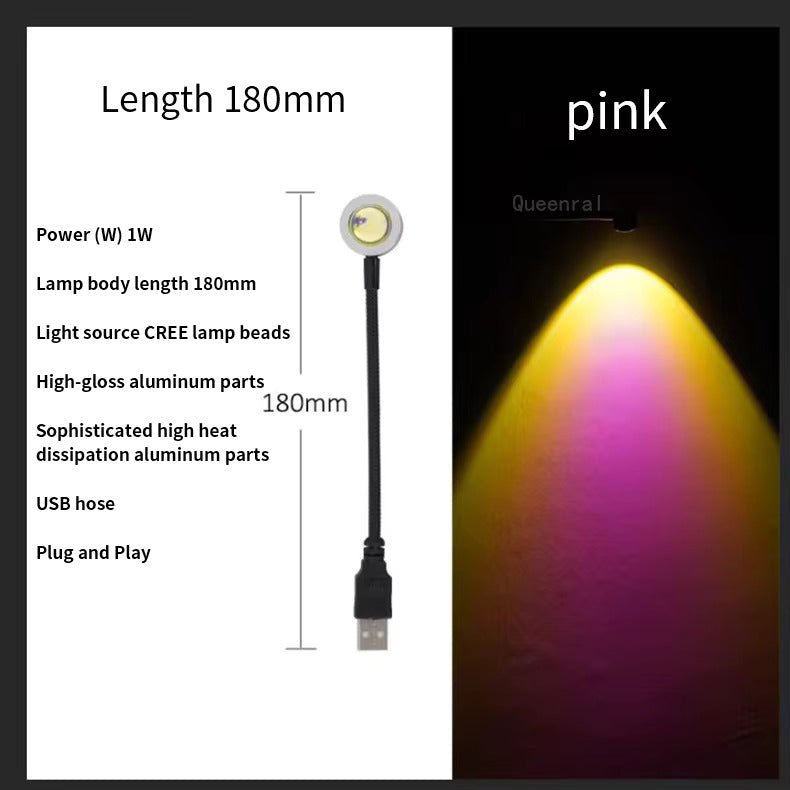 Sunset Projection Lamp - 7 Colors - 14 Modes - Image 5