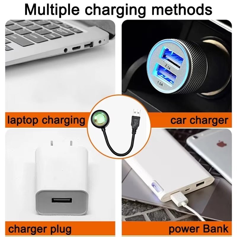 Sunset Projection Lamp - 7 Colors - 14 Modes - Image 13